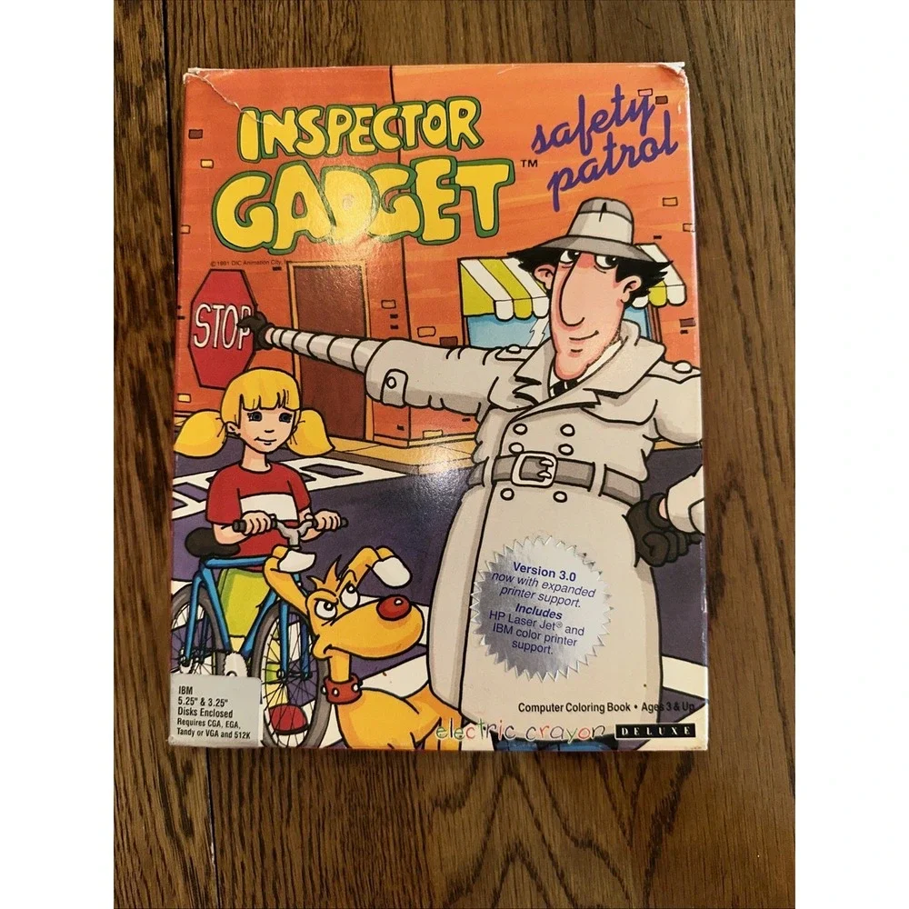 Inspector Gadget Safety Patrol 1991 IBM PC VGA Game See Notes